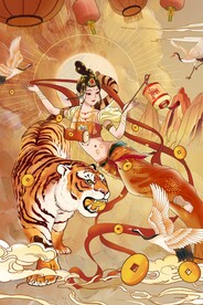 虎年国潮海报图片 