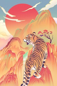  虎年国潮海报图片 