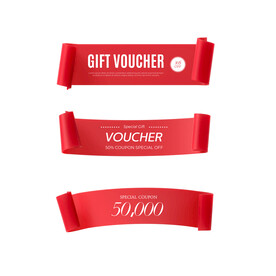 红色销售标签PSD素材