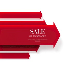 红色销售标签PSD素材