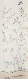 中国风花朵鸟手绘背景