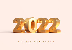 2022年3D新年快乐PS素材