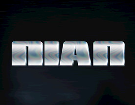 彩虹色3D立体酸性特效字样机