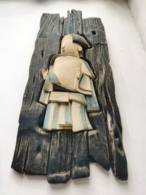 木雕木制复古人物装饰