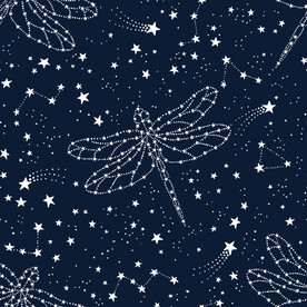 星星图案组合的蜻蜓