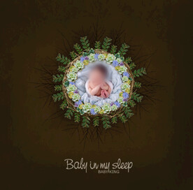 新生儿宝宝合成背景