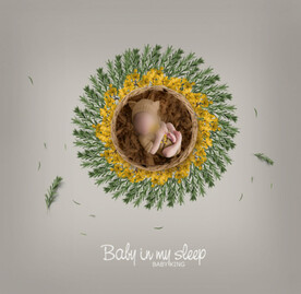 新生儿宝宝合成背景