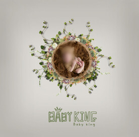 新生儿宝宝合成背景