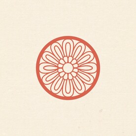 中国风唐朝花纹图形日式莲花矢量