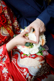 婚礼心形手势