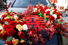 婚车鲜花车饰