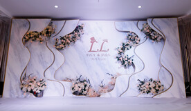 大理石婚礼背景照片