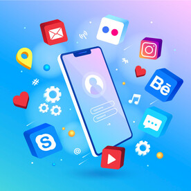 立体移动互联网app图标