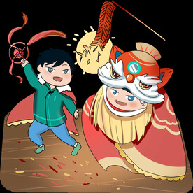 新年卡通画