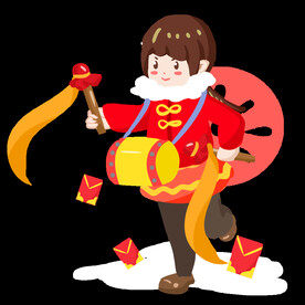 新年敲腰鼓