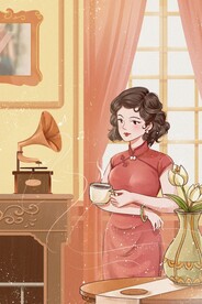 复古民国旗袍女装图片 