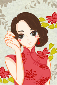  复古民国旗袍女装图片 