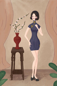  复古民国旗袍女装图片 