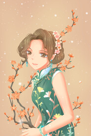 复古民国旗袍女装图片 