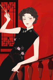   复古民国旗袍女装图片 