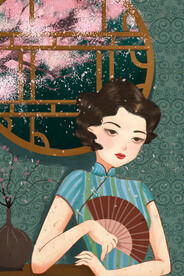 复古民国旗袍女装图片 