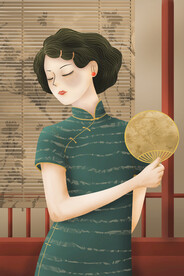  复古民国旗袍女装图片 