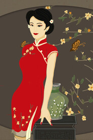 复古民国旗袍女装图片 