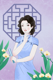 复古民国旗袍女装图片 