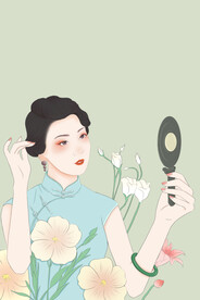  复古民国旗袍女装图片 