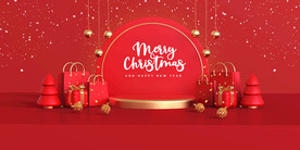 新年圣诞节喜庆节日素材