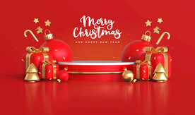 新年圣诞节喜庆节日素材