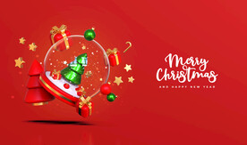 新年圣诞节喜庆节日素材