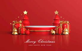 新年圣诞节喜庆节日素材