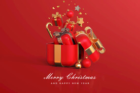 新年圣诞节喜庆节日素材