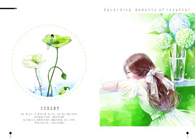 日系写真画册相册留着夏的记忆