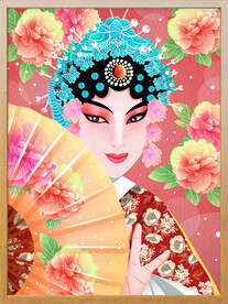 国潮风脸谱招牌图片 