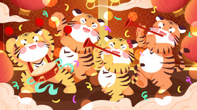 虎年国潮海报图片