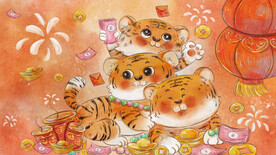  虎年国潮海报图片