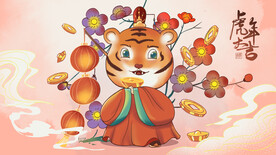 虎年国潮海报图片