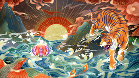 虎年国潮海报图片