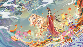 虎年国潮海报图片