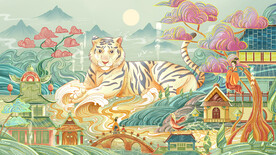  虎年国潮海报图片