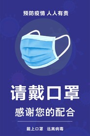 佩戴口罩疫情防控