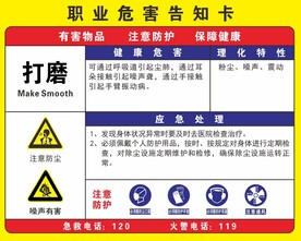 职业危害告知卡