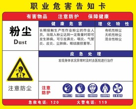 职业危害告知卡