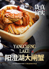 大闸蟹美食海报