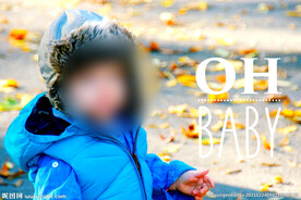 儿童写真相册字体文字排版杂志风