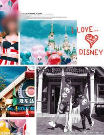 儿童写真相册字体文字排版杂志风