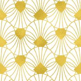 金色抽象线条图案奢华大气