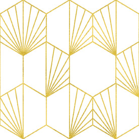 金色抽象线条图案奢华大气